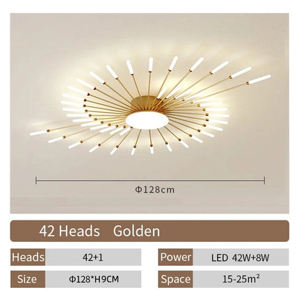 Creative Fan Shaped LED Ceiling Lamp Modern Living Room Light Home Decor Dining Bedroom Kids Room Interior Ceiling Pendant Lamp