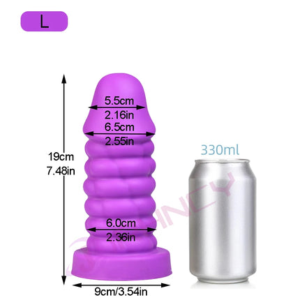S-XXXL Huge Anal Dildos Soft Silicone Butt Plug Big Anal Plug with Suction Cup G-spot/prostate Massage 18+ Masturbate Sex Toys