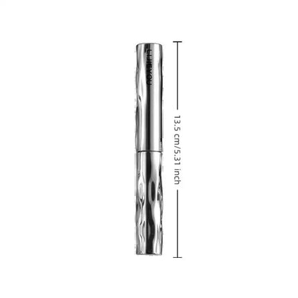 New 1Pc Silver Tube Mascara Natural Curled Mascara Lengthens Eyelashes No Smudging Water/Sweatproof Tubing Mascara Long Lasting