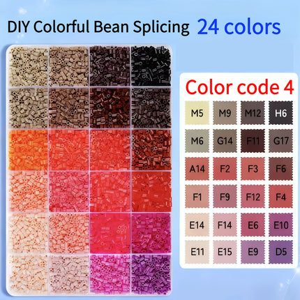 2.6mm 96 Colors Hama Beads DIY Craft Toys 3D Puzzle Iron Beads Creative Handmade Materials