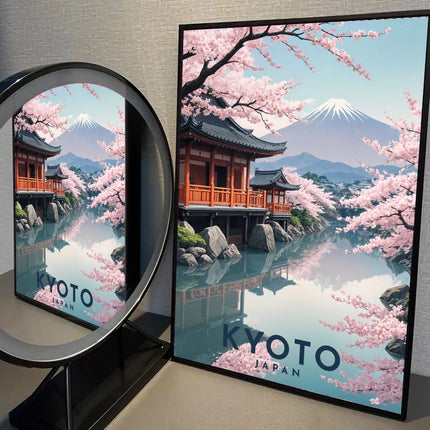 1pc South Korea Travel Poster Self-adhesive Art Waterproof Paper Sticker Coffee House Bar Room Wall Decor