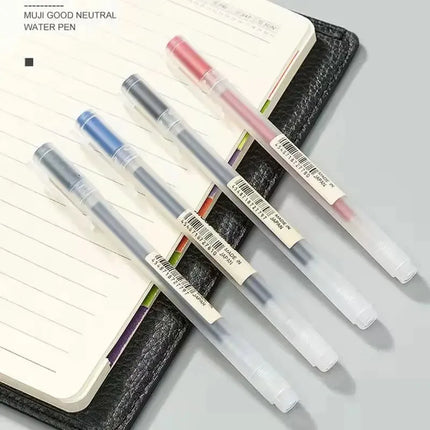 3Pcs Gel Pen Japan MUJIs 0.38mm/0.5mm Black/Blue/Red/Dark Blue Ink Gel Pen 4 Color Business School Stationery Special Offer Set
