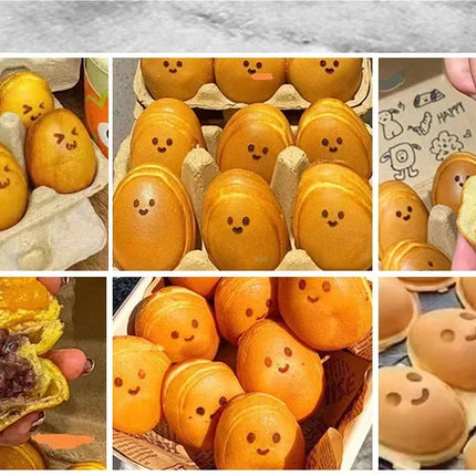 HomeWise FY-153 12 Eggs Waffle Machine Waffle Maker Bread Smiling Mold Street Snack Machine 110V 220V Electric/Gas Waffle Maker