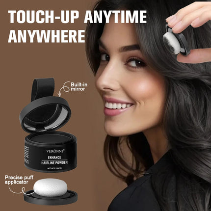 VERONNI Hairline Powder Hairline Shadow Powder Makeup Hair Concealer Forehead Filling Natural Cover Unisex Hair Loss Product
