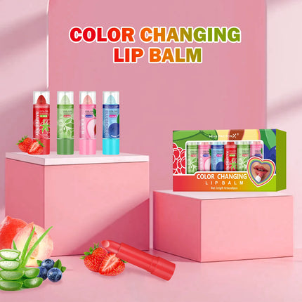 Original color changing lipstick 8PCS -12 hours long lasting, moisturizing, anti smudge, PH lipstick, high quality - holiday gif