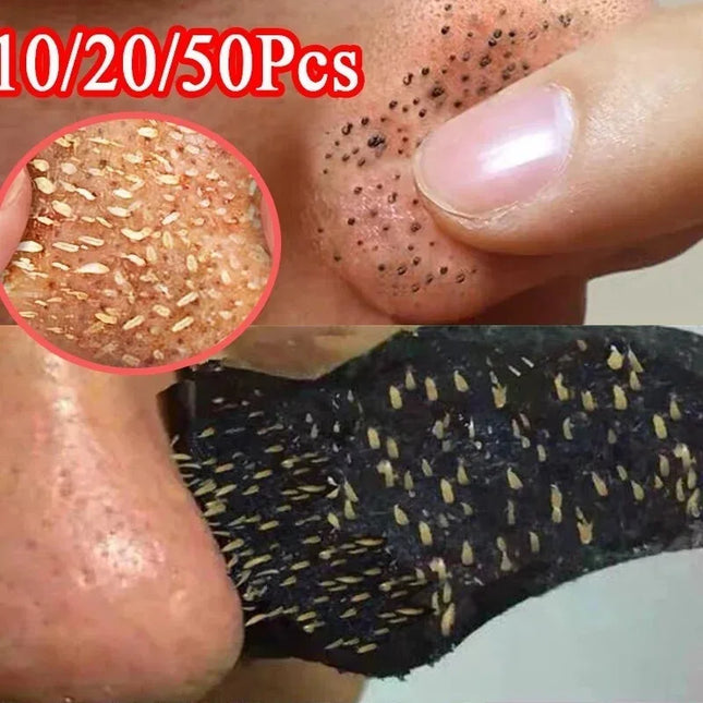 10-100pcs Bamboo Charcoal Blackhead Remover Mask Blackhead Acne Treatment Mask Nose Sticker Cleaner Nose Pore Deep Clean Strip