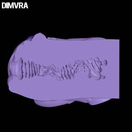 DIMVRA Purple Horse Furry Airplane Cup Adult Sex Toy Cute Sexy Animal Vaginal Masturbation Cup for Sensual Play