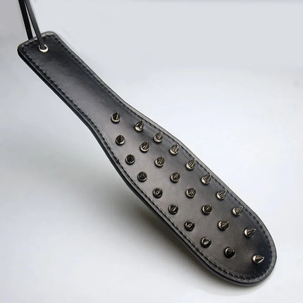 BDSM Spanking Paddle,Dual Side Leather Spiked Whip,Sex Toys for Couples,Adult Games,Bondage,Restraints