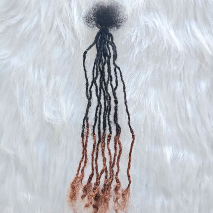 Dreadlocks Sister Locs Extensions Handmade Soft Crochet Brazilian Human Hair Braiding 10in Ombre Short Hair 10Strands/lot