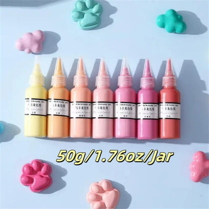 50g/Jar Paste Pigment Epoxy Resin UV Glue Colorant Dye Makaron Pigment DIY Epoxy Resin Mold Jewelry Making Art Paste Dye Gadget