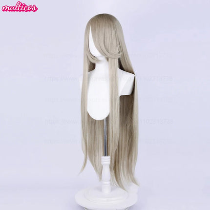 High Quality Anime 100Cm Long Staight Cosplay Wig Black White Red Pink Brown Gold Blue Blonde Purple Heat Resistant Hair Wigs