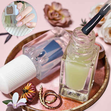 D01 water-based armor oil 2-Bottle Set No-Bake Nail Polish Quick-Dry Long-Lasting Peelable Water-Based Nail Polish Kit