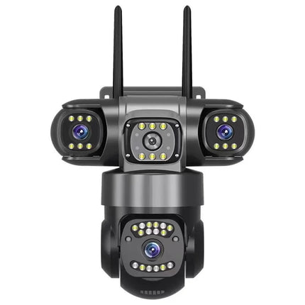 12MP WiFi IP Camera Outdoor Three Lens AI Tracking PTZ 10X Zoom Wireless Security CCTV Video Surveillance
