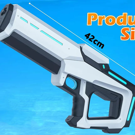 Electric Automatic Water Storage Gun Toys Portable Children Summer Beach Outdoor Fight Fantasy Spray Gun Toys Boy Kid Adult Game