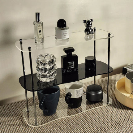 2-3Layers Acrylic Desktop Storage Rack Water Cup Perfume Bathroom Table Top Cosmetics Storage Jewelry Display Frame Organizer