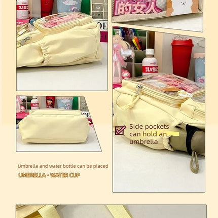 New Y2K Sweet Girl's Ulzzang Ita Bag Large-capacity Crossbody Bag Japanese Comic Exhibition Single Shoulder Bag with Insert