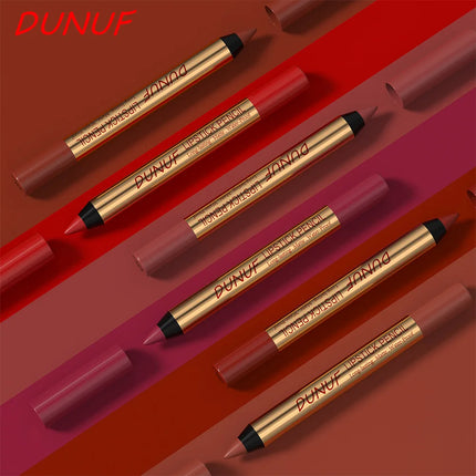 Waterproof Matte Lipliner Pencil Dark Red Contour Tint Lipstick Long Lasting Non-stick Cup Lip Liner Sexy Lips Makeup Cosmetics