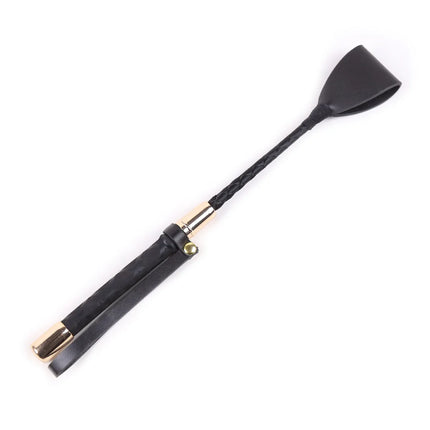 30-60CM Black PU Leather Spanking Paddle Long Whip Flirting BDSM Flogger Sex Toys For Woman G Spot Sex Shop