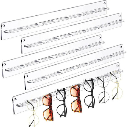 Acrylic Glasses Storage Rack Wall Mounted Glasses Rack County Mounted Display Rack Transparent Glasses Rack
