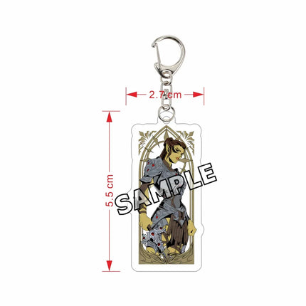 Baldur's Gate 3 Keychain Astarion Shadowheart Karlach Gale Acrylic Charm BG3 Game Figure Pendant Backpack Accessories Gift 6cm