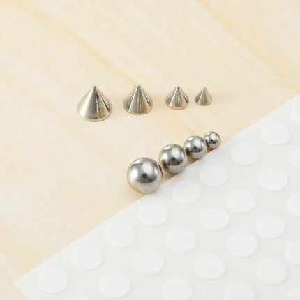 Sticker Fake Belly Eyebrow Lip Piercing Stud Non Piercied Earring Stud Set New Fake Nose Ring Piercing Jewelry Dermal Anchor Top