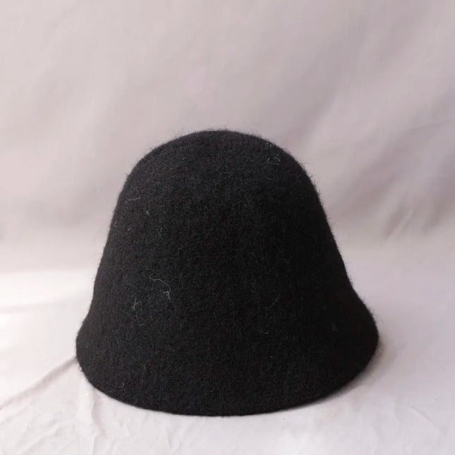 2025 new Autumn Winter Wool Bucket Hat Women Fashion Vintage Fisherman Hats Versatile Cap Spring Felt Hat 6 Colors Foldable hat