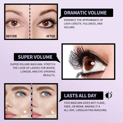Double-ended Charming Long Mascara Gegebear Natural Curling Long-lasting Waterproof and Sweat-proof Eyelash Primer