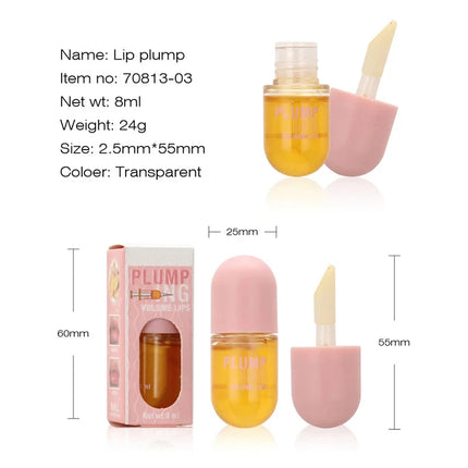 Long Lasting Lip Plumper Oil Instant Volumising Enhancer Lip Serum Collagen Lips Volume Lipgloss Sexy Cosmetic Volume Increases