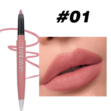 Matte Lipliner Pencil Waterproof Nude Purple Lipstick Pen Matte Velvet Lip Liner Pen Contour Make Up Sexy Lasting Lips Cosmetics