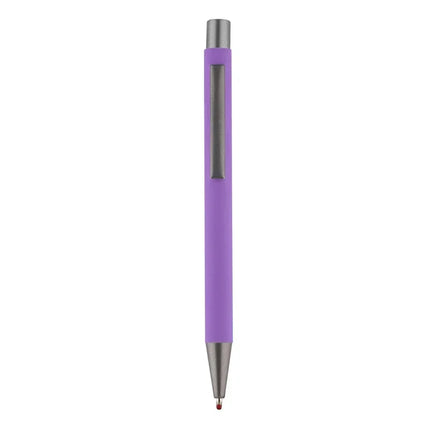 20-200 Pens Wholesale Metal Ballpoint Pen Advertising Pen Rubber Texture Custom Logo Text Laser Engraving Customizable Name Logo