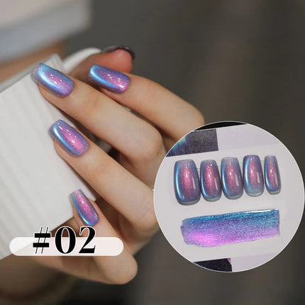 1-6PCS Popular Winter Internet Celebrity Hot-selling Northern Lights Cat Eye Magnet Gel Nail Polish Nail Art Nail Supplies