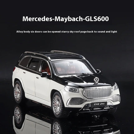 1:24 Mercedes Benz Maybach GLS600 Alloy SUV Diecast Metal Model Simulation Collection Of Hobby Decorative Fine Ornaments Kid Toy