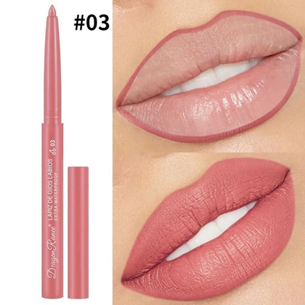 Lip Liner Lipstick Pen Waterproof Lasting Hook Line Lip Pen Matte Beginner Automatic Lips Liner Bean Paste Lip Contour Cosmetics