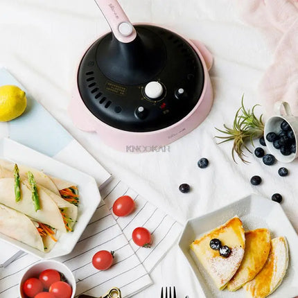 220V Auto Pancake Machine Household Small Biscuits Maker Electric Baking Pan 600W Spring Cake Roll Skin