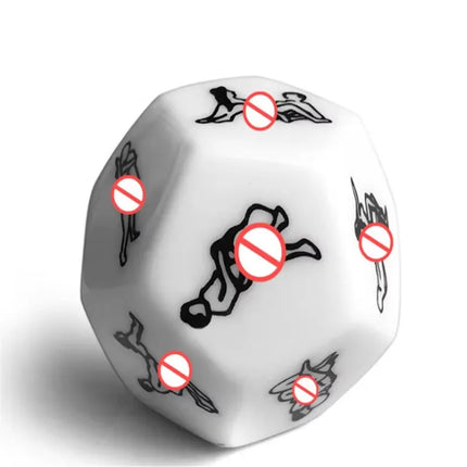 Romantic Party Sex Dice - 12-Position Adult Games for Couple & Gay, Humour Erotic Craps Adult Products Sex Toy