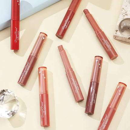 Nude Matte Lipstick Waterproof Nude Pink Lip Sticks Not Fading Sexy Red Velvet Lipsticks for Women Make Up Lasting Lip Cosmetics