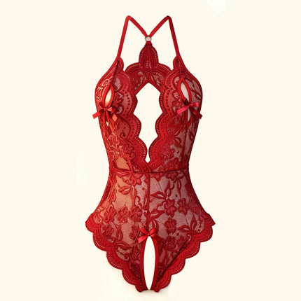 2026 Sexy Crotchless Bra set Lingerie Women Lace Hollow Bra Set Costumes Deep V Open Bra UnderweaSexy Backless Dress Women