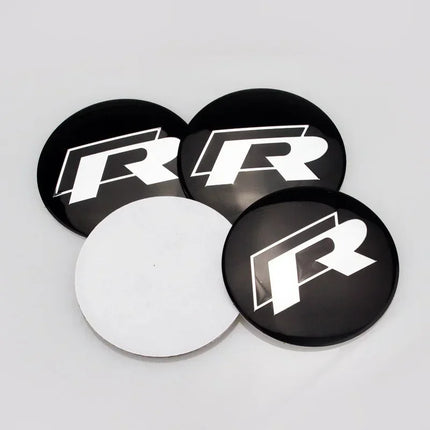 4pcs 56mm Car Wheel Center Sticker for Volkswagen VW GTI ABT Golf 5 6 Polo Passat Tiguan CC Beetle Touran Scirocco Sharan SR32