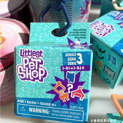 Hasbro Littlest Pet Shop LPS Blind Box Toy Cute Big Eyes Cat Dog Rabbit Model Pendant Animal Doll Mystery Box Toy Children Gift