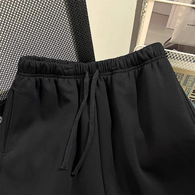 BMW Y2k Print Shorts Men Summer Casual Streetwear Gym Fitness Sports Five-Point Pants Elastic Waist Loose Comfort Daily Bottoms