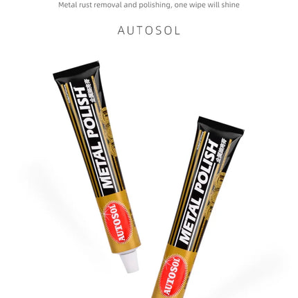 German AUTOSOL Metal Polishing Paste Scratch Repair Metal Band Bag Zipper Copper Food Grade For Polishing Tableware 50g/100g