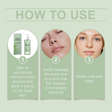 Makeup Removal Oil Non-Greasy Cleanse Purifying Pores Moisturizing Refresher Non Irritating Facial Makeup Remover Cleansing Oil