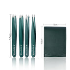 Green 4pcs leather