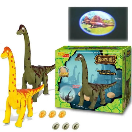 Plastic Will Lay Eggs Dinosaurs Toys Simulation Swinging Electric Dinosaur Toys Collection Movable Crawling Long-necked Toys