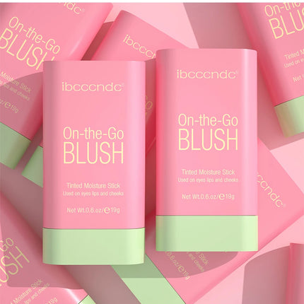 Tinted Mositure Blush Stick Face Pink Cream Cheek Blusher Cosmetics 3 in 1 Makeup Tubes used on lips eyes cheeks