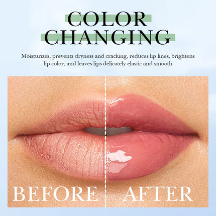 BIOAOUA Sakura Moisturizing Lip Balm Lasting Moisturizing Lipstick Temperature Change Color Lip Care 1/2Pcs