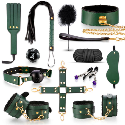 BDSM G Spot Dildo Vibrator Anal Plug Bondage Set Sex Toys For Women Whip Handcuffs For Sex Bdsm Exotic Adult Games