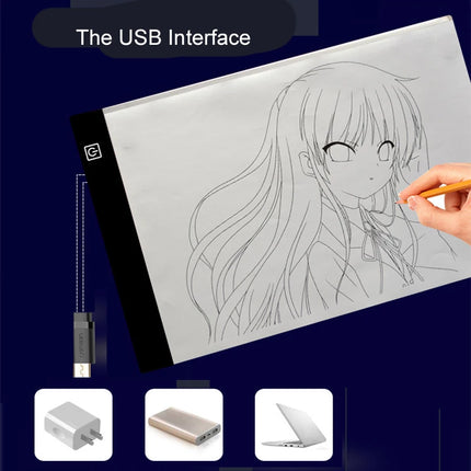 LED photocopying table drawing board children's light-transmitting copying table brightness adjustable night light notepad toy