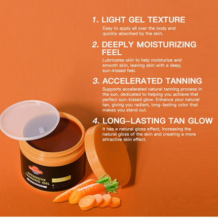 Lakerain Intensive Tanning Gel Body Cream Bronze Tanning Lotion Carroten Effective Sun Aid Take In Sunlight Moisturizing Cream
