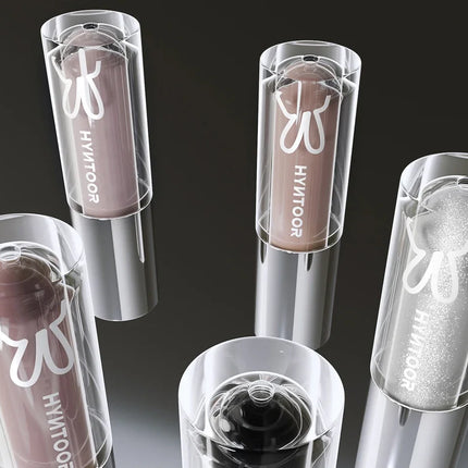 HYNTOOR Playful Rebellious Lip Gloss Planet  Mouth Black Mouth Silver Mouth Gray Lip Oil Mirror Water Gloss